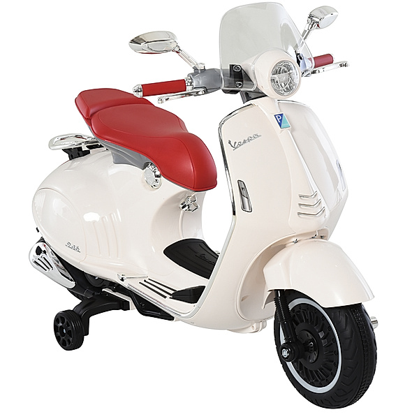 Homcom Elektrisches Kindermotorrad als Vespa (Farbe: weiß)