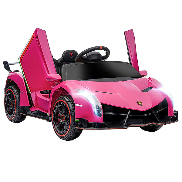 Homcom Elektro-Kinderauto mit MP3 schwarz (Farbe: rosa)