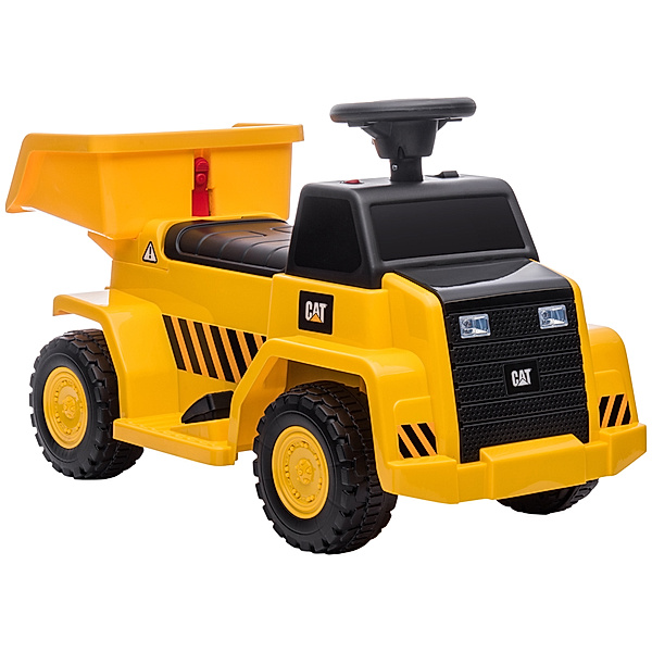 Homcom Elektro Kindertraktor mit Kipplaster gelb (Farbe: gelb)