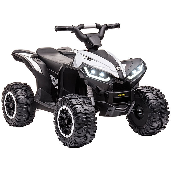 Homcom Elektro-Quad mit USB-Anschluss schwarz, weiß (Farbe: schwarz, weiß)