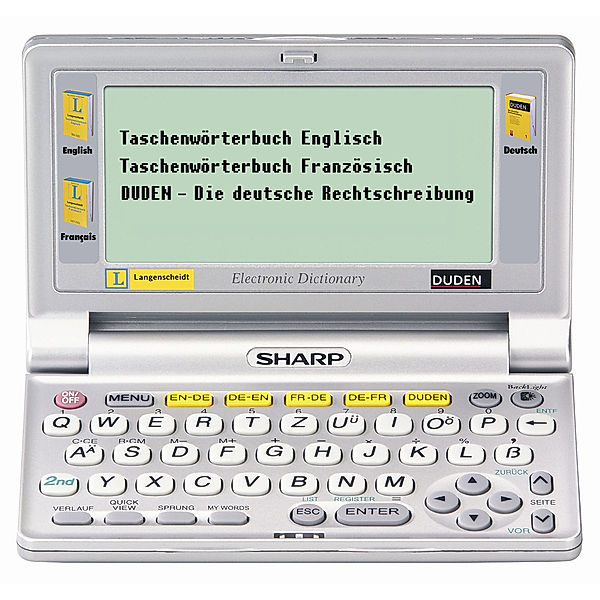 Elektronisches Wörterbuch Englisch und Französisch SHARP PW-E410