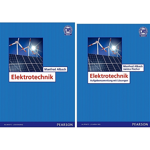 Elektrotechnik + Elektrotechnik - Aufgabensammlung mit Lösungen, 2 Bde., Manfred Albach, Janina Fischer