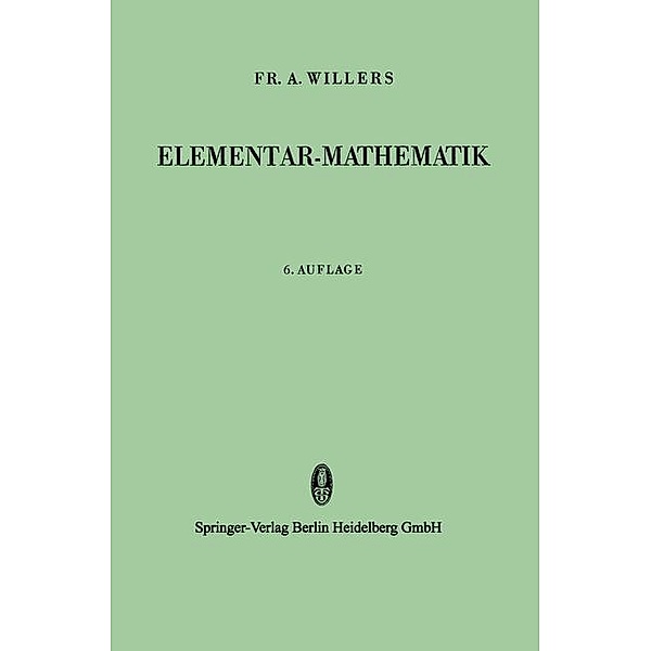 Elementar-Mathematik, Felix Klein