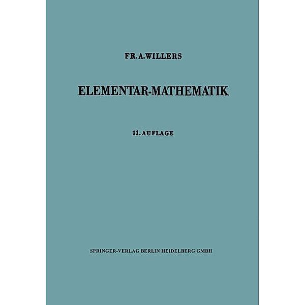 Elementar-Mathematik, F. A. Willers