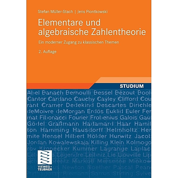 Elementare und algebraische Zahlentheorie, Stefan Müller-Stach, Jens Piontkowski