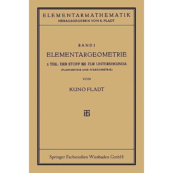 Elementargeometrie, Kuno Fladt