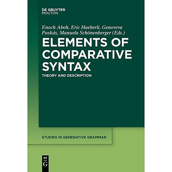 Elements of Comparative Syntax