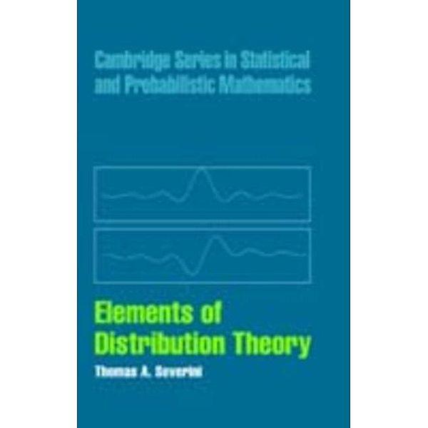 Elements of Distribution Theory, Thomas A. Severini