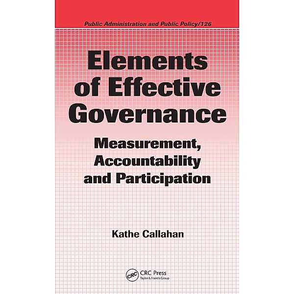 Elements of Effective Governance, Kathe Callahan