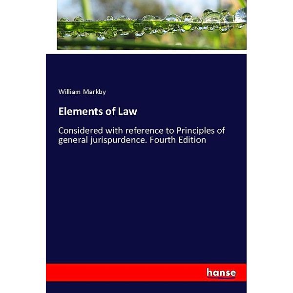 Elements of Law, William Markby