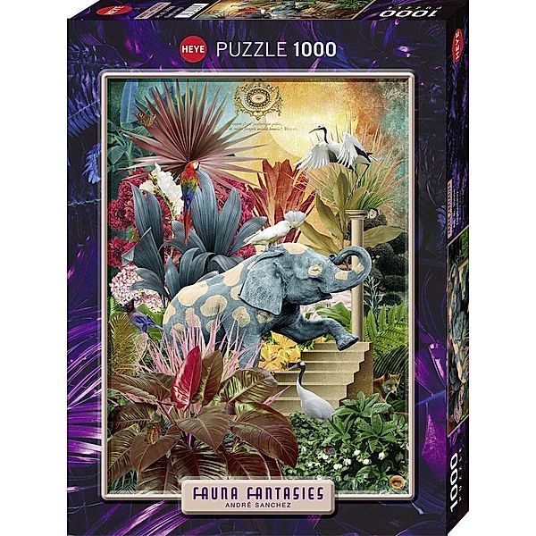 Elephantaisy Puzzle 1000 Teile, André Sanchez