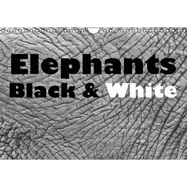 Elephants Black & White (Wall Calendar 2015 DIN A4 Landscape), Angelika Stern