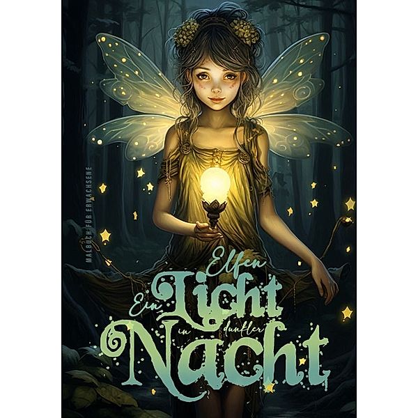 Elfen - Ein Licht in dunkler Nacht Malbuch für Erwachsene, Monsoon Publishing, Musterstück Grafik