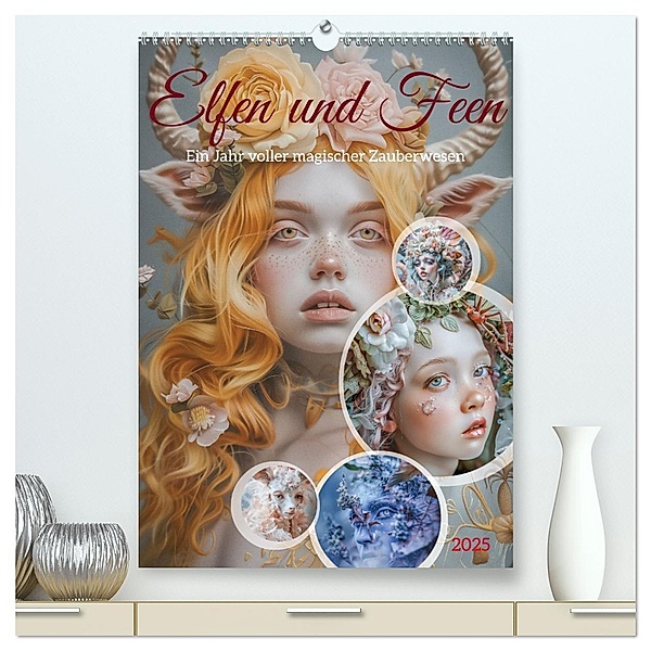 Elfen und Feen (hochwertiger Premium Wandkalender 2025 DIN A2 hoch), Kunstdruck in Hochglanz, Calvendo, Steffen Gierok-Latniak