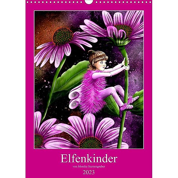 ElfenkinderAT-Version  (Wandkalender 2023 DIN A3 hoch), Monika Starzengruber