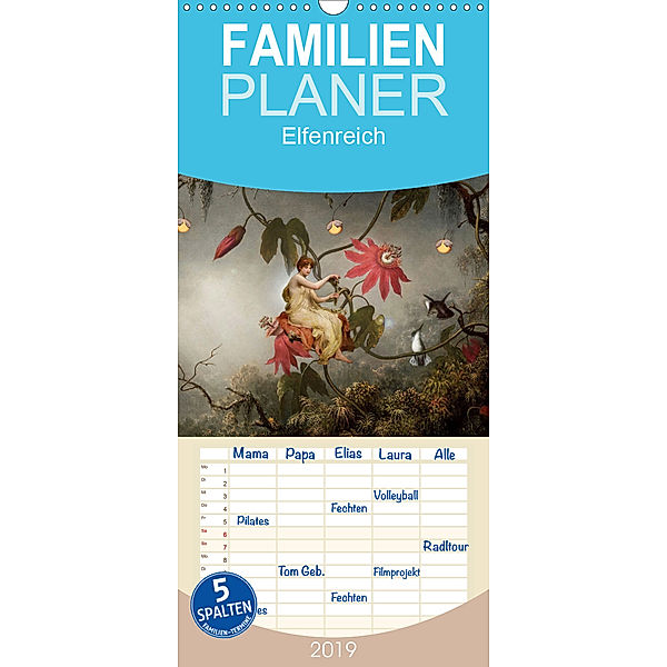 Elfenreich - Familienplaner hoch (Wandkalender 2019 , 21 cm x 45 cm, hoch), Yvonne Pfeifer