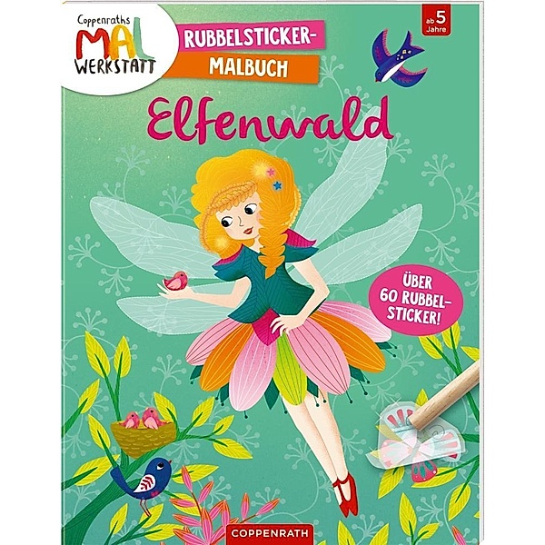 Elfenwald - Rubbelsticker-Malbuch