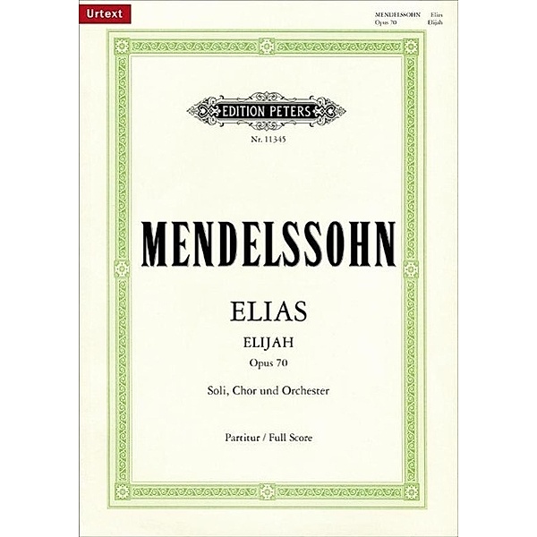 Elias op.70, Klavierauszug, Felix Mendelssohn Bartholdy
