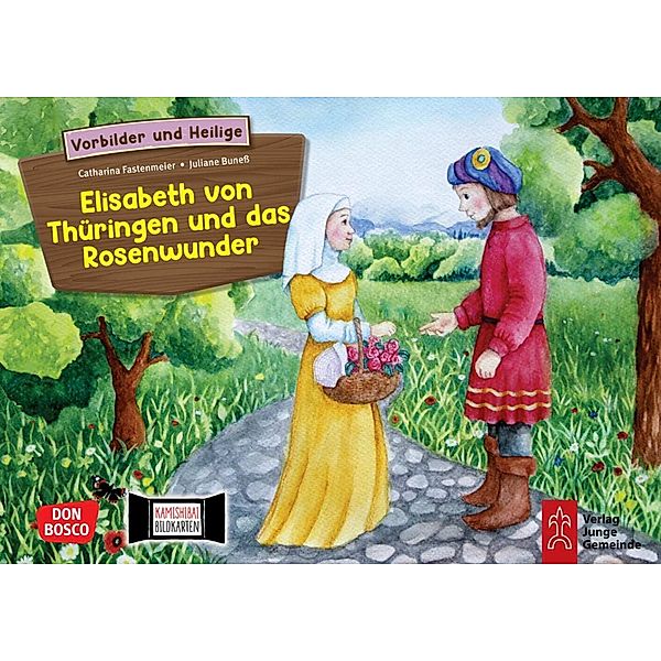 Elisabeth von Thüringen und das Rosenwunder. Kamishibai Bildkartenset, Catharina Fastenmeier