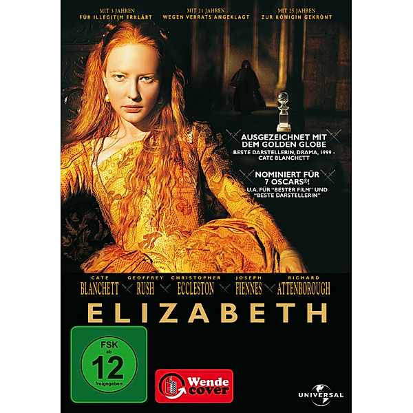 Elizabeth, Geoffrey Rush Christopher... Cate Blanchett