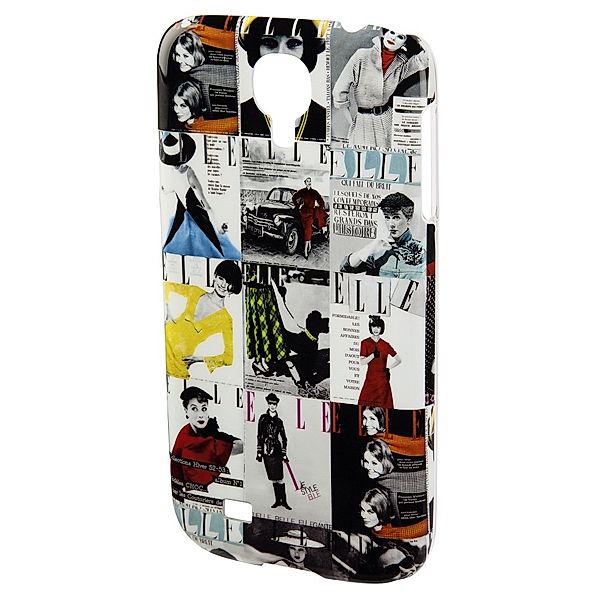 ELLE Handy-Cover Vintage für Samsung Galaxy S 4, Schwarz