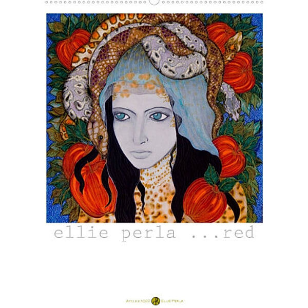 ELLIE PERLA ... RED (Premium, hochwertiger DIN A2 Wandkalender 2022, Kunstdruck in Hochglanz), N N