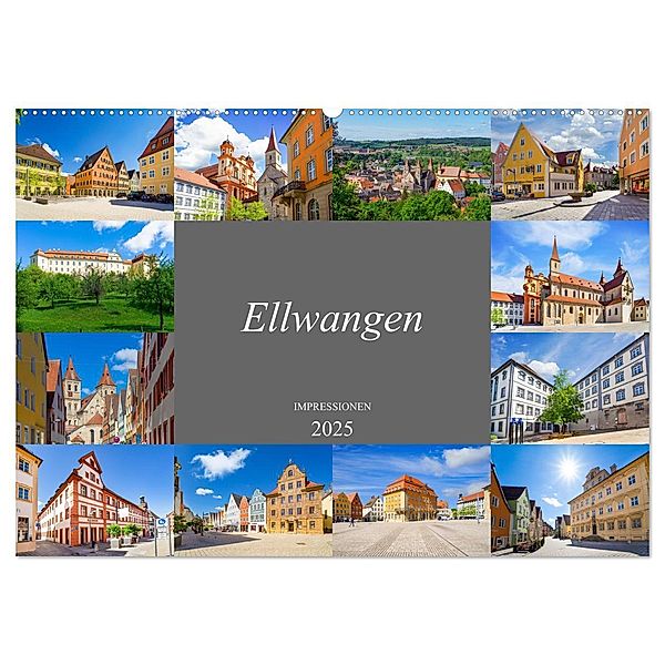 Ellwangen Impressionen (Wandkalender 2025 DIN A2 quer), CALVENDO Monatskalender, Calvendo, Dirk Meutzner