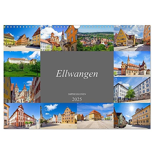 Ellwangen Impressionen (Wandkalender 2025 DIN A3 quer), CALVENDO Monatskalender, Calvendo, Dirk Meutzner