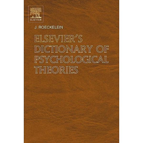 Elsevier's Dictionary of Psychological Theories