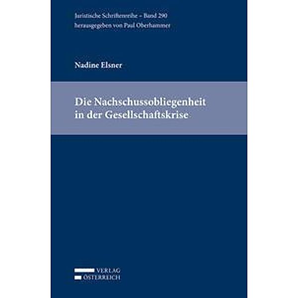 Elsner, N: Nachschussobliegenheit in der Gesellschaftskrise, Nadine Elsner