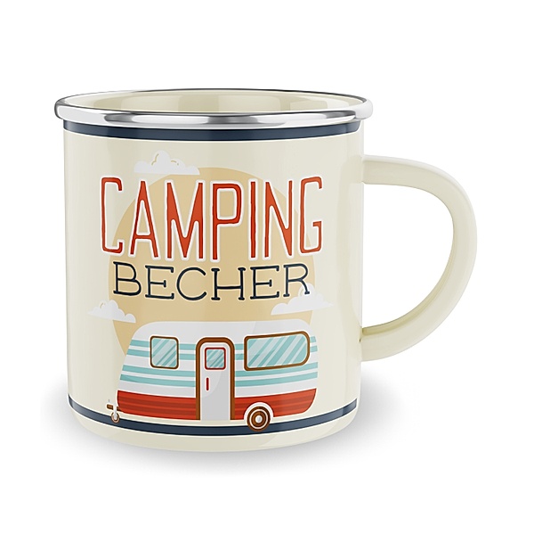 Emaillebecher Camping
