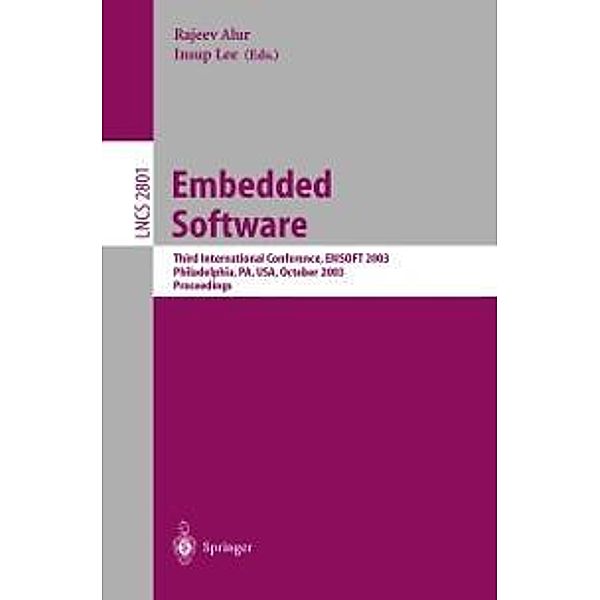 Embedded Software / Lecture Notes in Computer Science Bd.2855