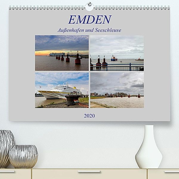 Emden - Außenhafen und Seeschleuse (Premium-Kalender 2020 DIN A2 quer), Rolf Pötsch