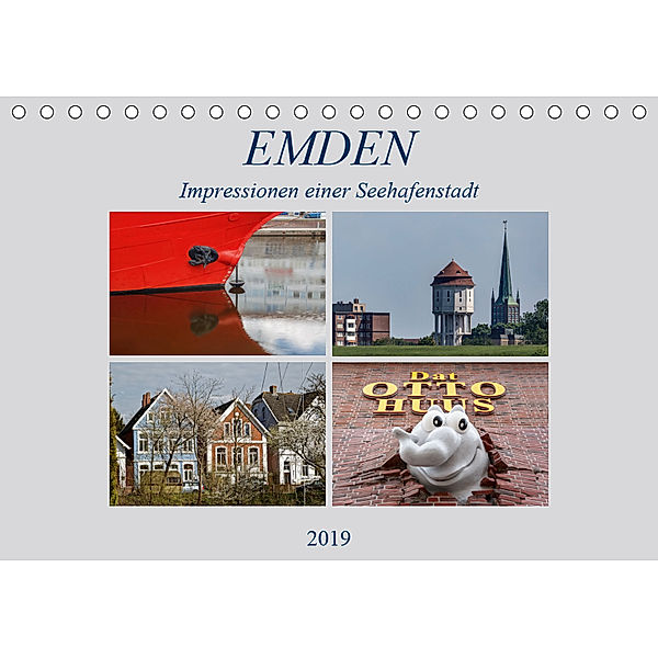 Emden - Impressionen einer Seehafenstadt (Tischkalender 2019 DIN A5 quer), ropo13