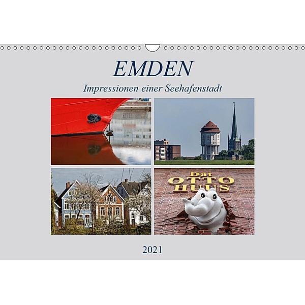 Emden - Impressionen einer Seehafenstadt (Wandkalender 2021 DIN A3 quer), ropo13