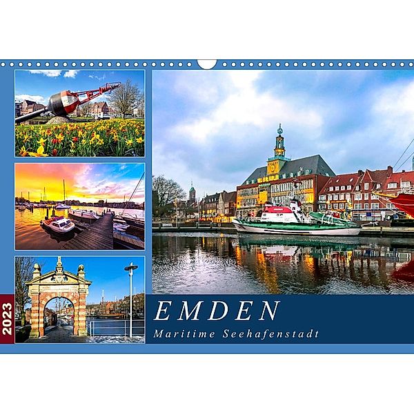 EMDEN maritime Seehafenstadt (Wandkalender 2023 DIN A3 quer), Andrea Dreegmeyer