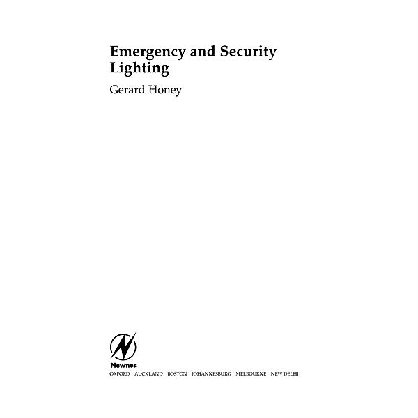 Emergency and Security Lighting, Gerard Honey