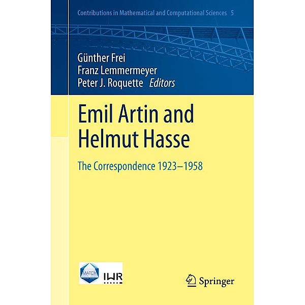 Emil Artin and Helmut Hasse / Contributions in Mathematical and Computational Sciences Bd.5