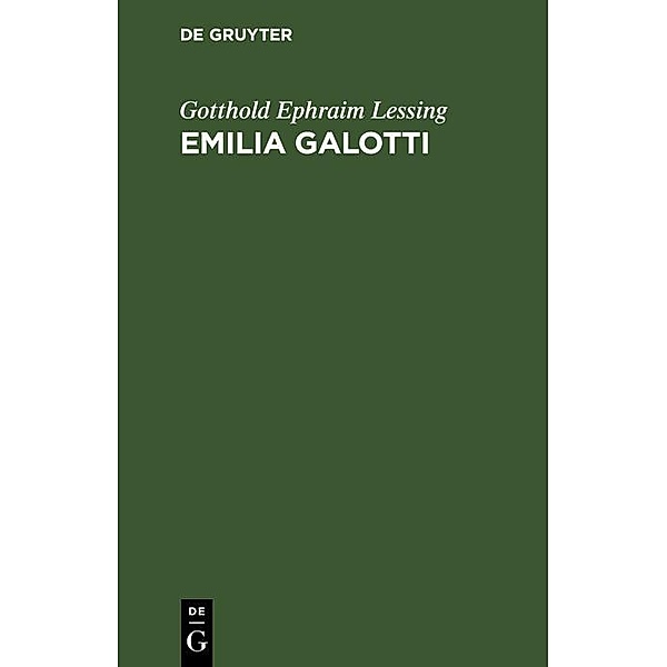 Emilia Galotti, Gotthold Ephraim Lessing