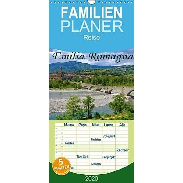 Emilia-Romagna - Familienplaner hoch (Wandkalender 2020 , 21 cm x 45 cm, hoch)