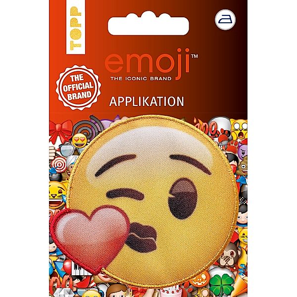 Emoji Applikation Kuss mit Herz