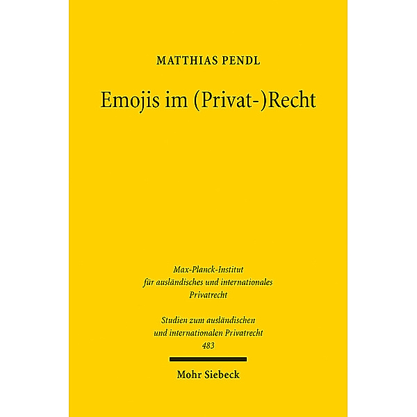 Emojis im (Privat-)Recht, Matthias Pendl