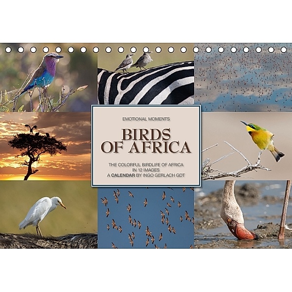 Emotional Moments: Birds of Africa UK-Version (Table Calendar 2014 DIN A5 Landscape), Ingo Gerlach