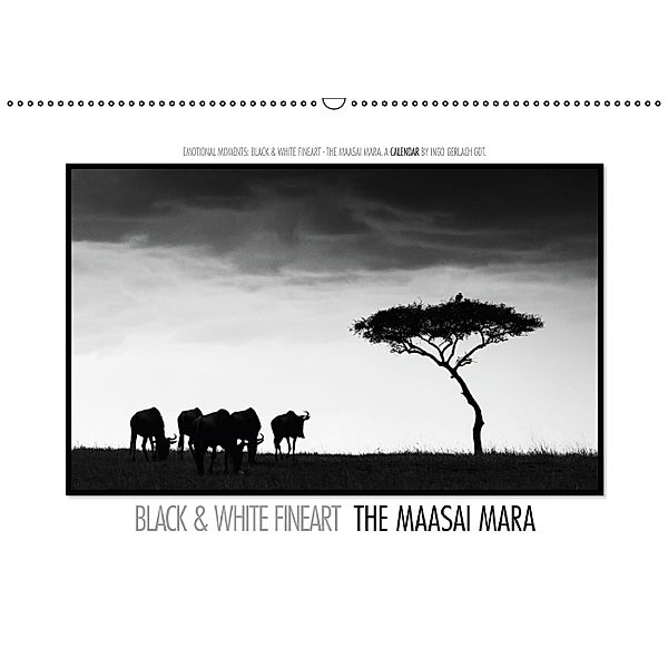 Emotional Moments: Black & White Fineart - the Maasai Mara. UK-Version (Wall Calendar 2014 DIN A2 Landscape), Ingo Gerlach