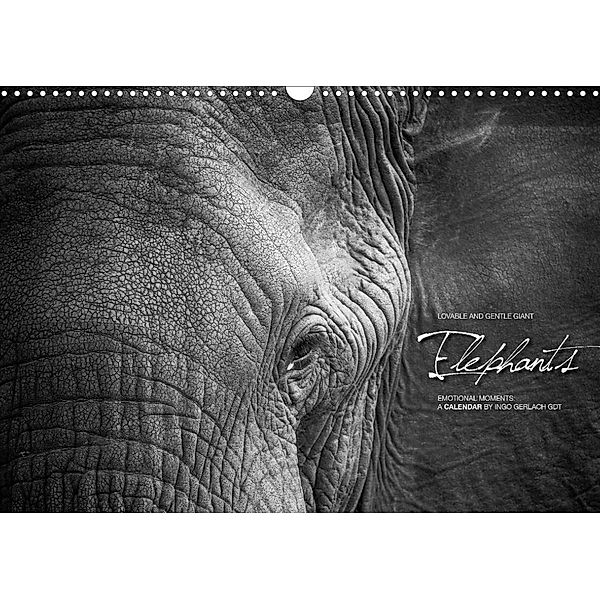 Emotional Moments: Elephants / UK Version (Wall Calendar 2023 DIN A3 Landscape), Ingo Gerlach GDT