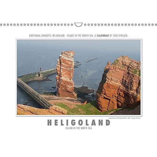 Emotional Moments: Heligoland - Island in the North Sea. / UK-Version (Wall Calendar 2017 DIN A3 Landscape), Ingo Gerlach