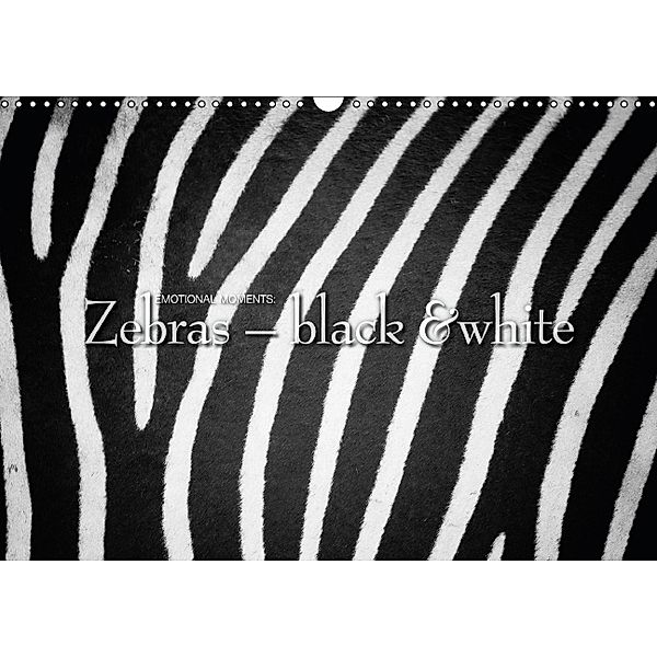 Emotional Moments: Zebras - black & white UK Version (Wall Calendar 2014 DIN A3 Landscape), Ingo Gerlach