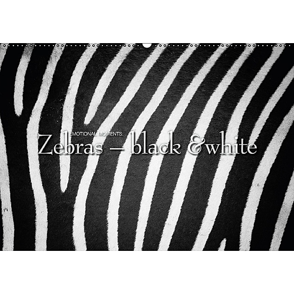 Emotional Moments: Zebras - black & white UK Version (Wall Calendar 2014 DIN A2 Landscape), Ingo Gerlach
