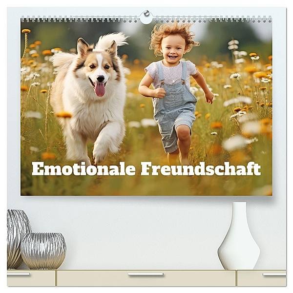Emotionale Freundschaft (hochwertiger Premium Wandkalender 2025 DIN A2 quer), Kunstdruck in Hochglanz, Calvendo, Liselotte Brunner-Klaus