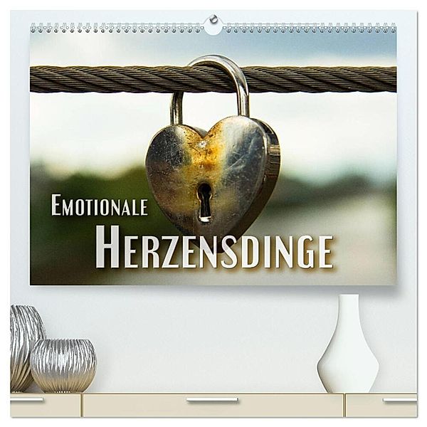 Emotionale Herzensdinge (hochwertiger Premium Wandkalender 2024 DIN A2 quer), Kunstdruck in Hochglanz, Renate Bleicher
